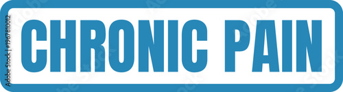 Visual representation of the term chronic pain with bold text styling