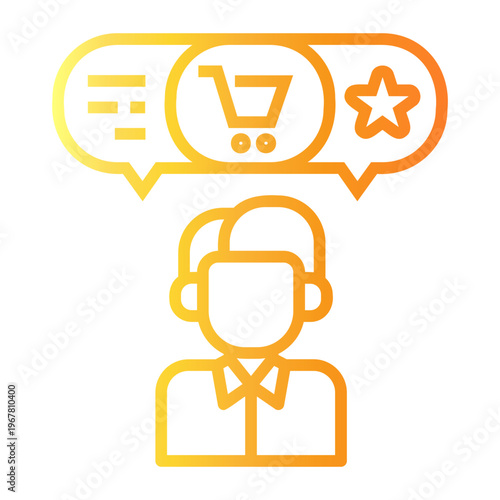 suggestion Line Gradient Icon