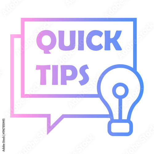 suggestion Line Gradient Icon