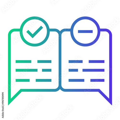 suggestion Line Gradient Icon