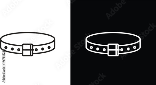 Pet collar icon