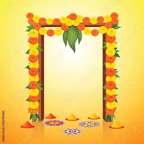 Decorative Indian Wedding Gate Entrance 1.