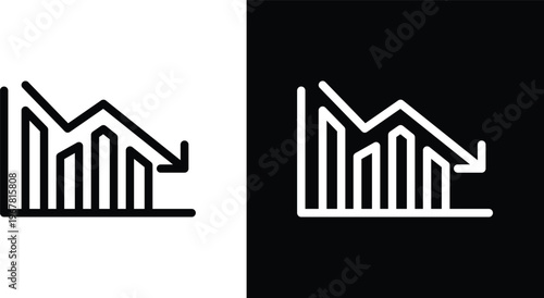 Reduction chart icon