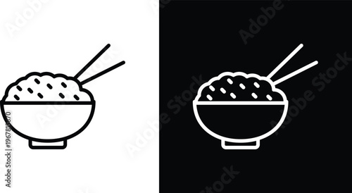 Rice bowl icon