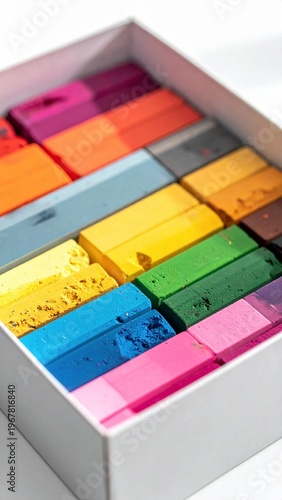 Vibrant Wax Seal Sticks in a White Box, Organized by Color.