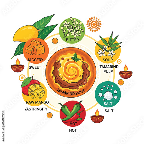 Tamarind Indian Spice Blended Food.