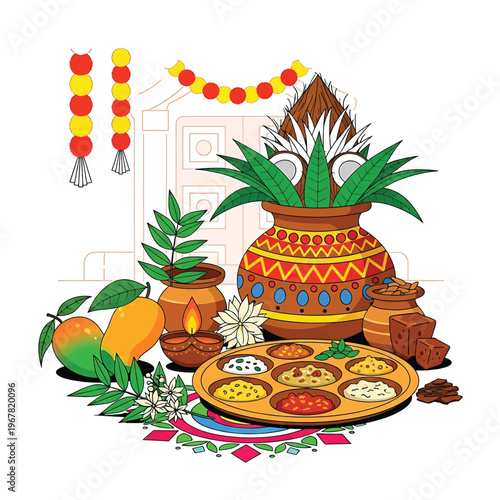 Traditional Indian Festival Food Offering 1.