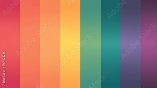 Vibrant multicolored rainbow gradient background.