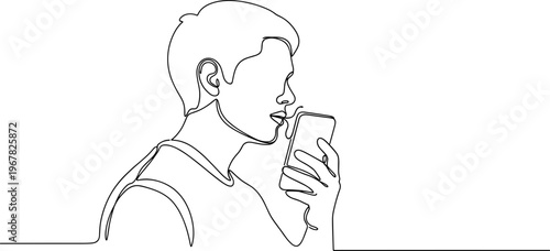 Man drinking from a cup.