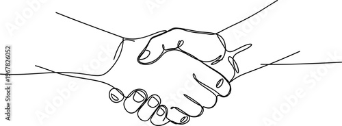 Two people shaking hands together firmly.