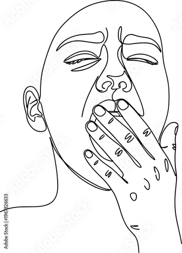 Man covering mouth with hand shocked.