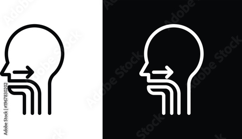 Swallowing reflex icon