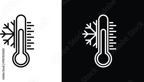 Thermometer cold icon