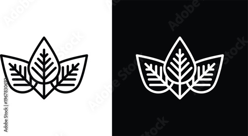 Tobacco leaves icon