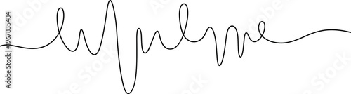 ECG heartbeat line graph medical.