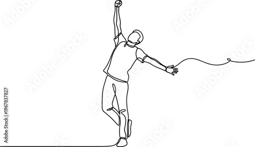 Man jumping with arms outstretched freely.