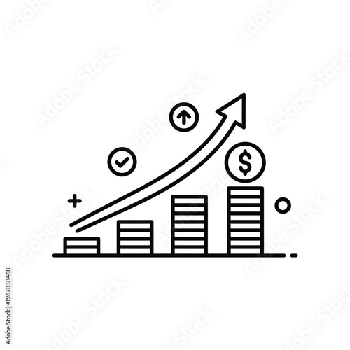 Financial Growth and Investment Success Illustrated.