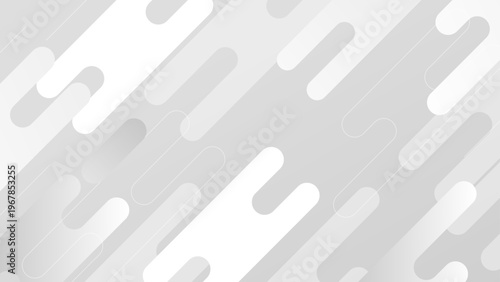 Clean and professional minimalist background with white and gray rounded geometric shapes for corporate and elegant designs