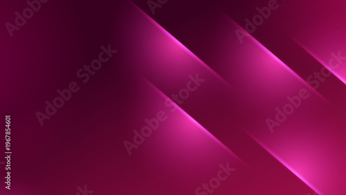 Modern pink and fuchsia background with energetic glowing rays