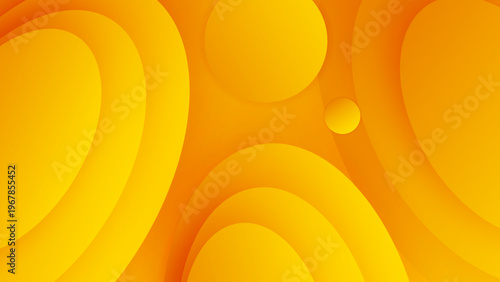 Sunny bright backdrop featuring liquid overlapping circles and glowing tones