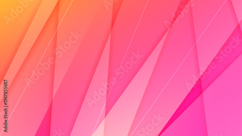 Intense pink and orange abstract background with radiant diagonal lines and glowing color effects for social media