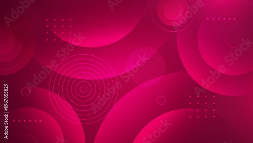 Modern pink abstract background featuring fluid circular shapes and smooth gradients for digital design