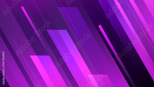 Elegant dark purple abstract background with vibrant diagonal shape elements and geometric design
