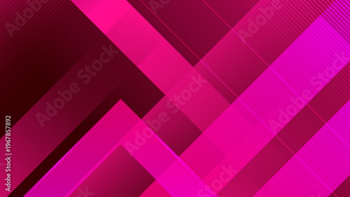 Intense pink and magenta background featuring sharp diagonal layers and modern lines