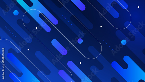 Professional abstract tech background with blue shades and geometric diagonal lines