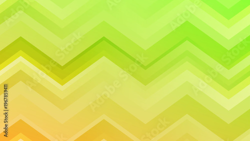 Abstract lime green and yellow background with zigzag line patterns