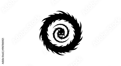 Black Monster Spiral Logo