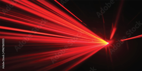 An abstract red background with motion lines and light rays creates a high-energy technology wallpaper featuring a bright glow, artful textures, and a dynamic explosion of color and speed