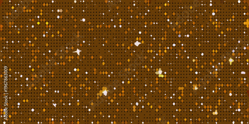 Abstract pattern of brown and white dots resembling digital noise