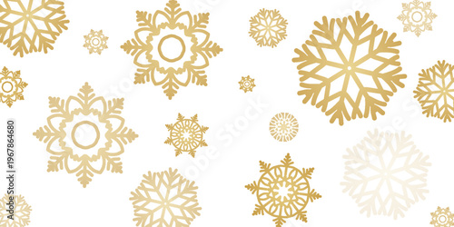 Golden fireworks on white background, Vector clipart of modern simple style confetti fireworks celebration banner for Christmas, new year, holiday, birthday, anniversary, victory, party, carnival.