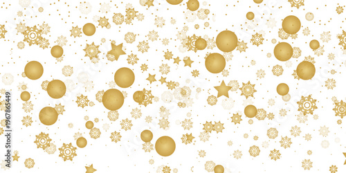 Golden fireworks on white background, Vector clipart of modern simple style confetti fireworks celebration banner for Christmas, new year, holiday, birthday, anniversary, victory, party, carnival.