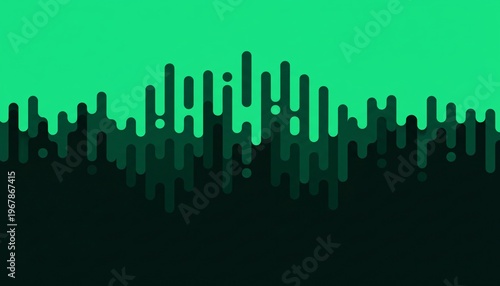 A graphic representation of sound waves in a digital audio environment