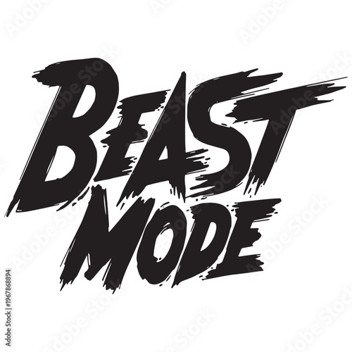 Beast mode graphic print design vector illustration t shirt design.
