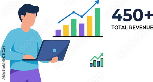 Online Business & Transactions Illustration