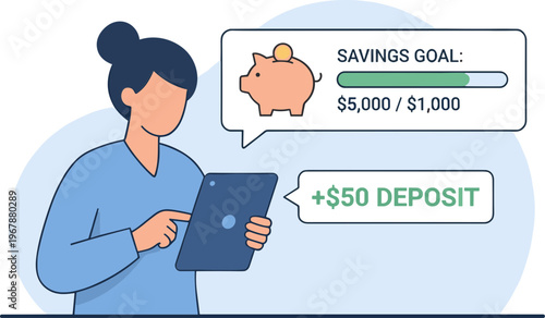 Online Business & Transactions Illustration