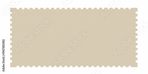 A vintage blank postage stamp with a textured aged appearance