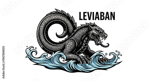 Leviathan Sea Monster Illustration