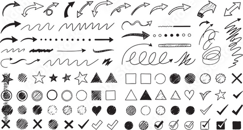 A minimalist digital illustration featuring a dark navy blue square frame with rounded corners, containing the isolated text labels EPS and Brush Stroke 7 placed against a clean, solid background.