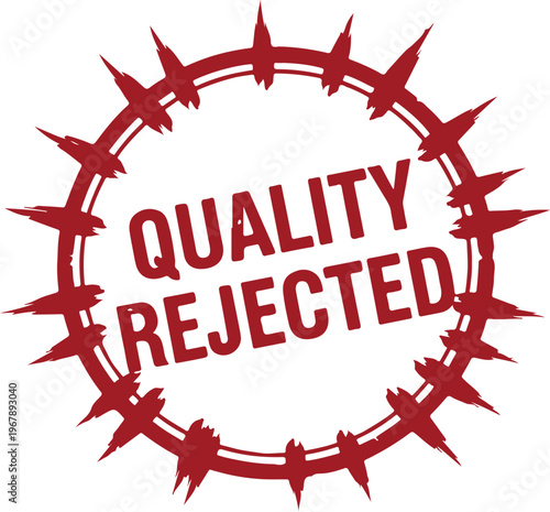 Red rejected stamp over text red stamp bold typography