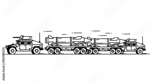 Large Truck with Multiple Axles Transporting.