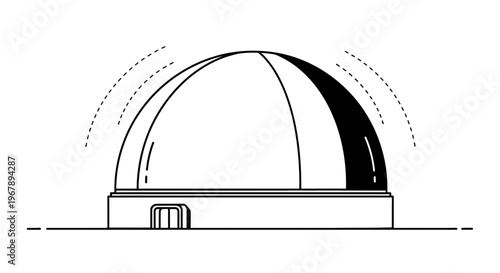 Telescope Dome Observatory Structure.