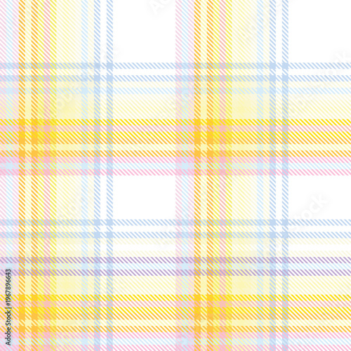 Rainbow Pastel Plaid Fashion Textile Pattern Design