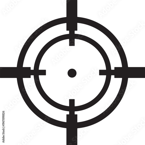 Isolated target sight for sniper, aiming scope, precision marksman training target design. Target destination icon set. Aim sniper shoot group. Focus cursor bull eye mark collection.