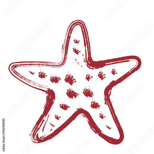 hand drawn Starfish illustration
