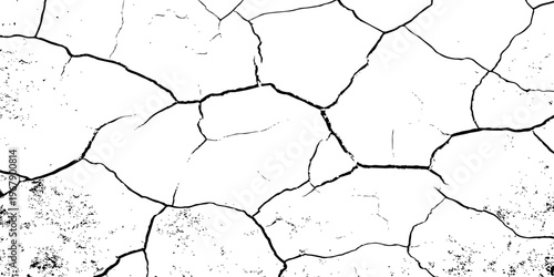 abstract grunge vector illustration.Cracked concrete rock black and white vector background.Distressed Overlay Texture.