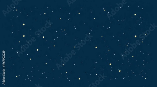 Scattered Bright Stars in a Dark Blue Sky